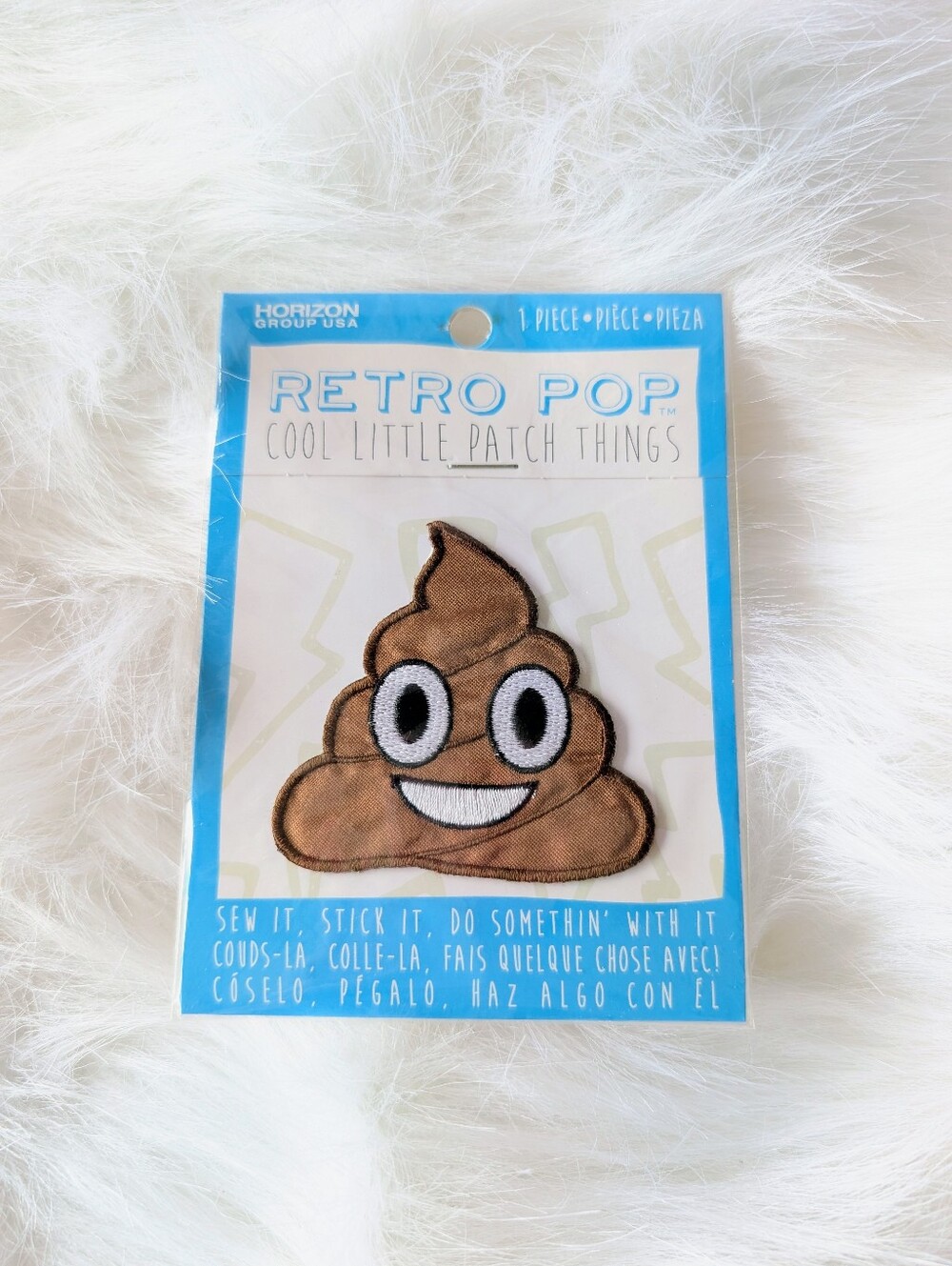 Retro, Poop Emoji, Patch Sticker, New